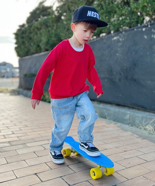 NESTA BRAND(ネスタブランド)の「NESTA KIDS(ネスタキッズ) / イージーデニムパンツ(デニムパンツ・キッズ・ブルー/ブラック・120/100/130/110/90)」の12枚目の写真