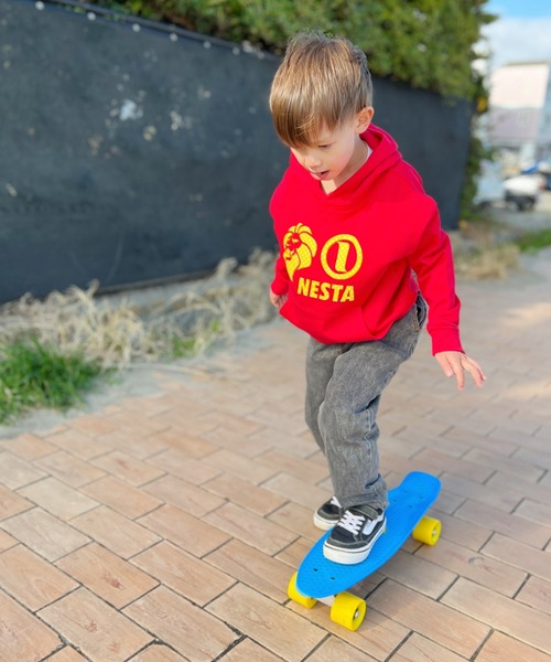 NESTA BRAND(ネスタブランド)の「NESTA KIDS(ネスタキッズ) / イージーデニムパンツ(デニムパンツ・キッズ・ブルー/ブラック・120/100/130/110/90)」の4枚目の写真