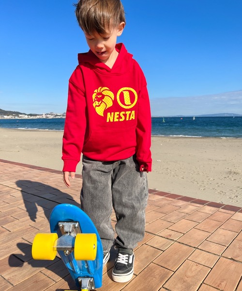 NESTA BRAND(ネスタブランド)の「NESTA KIDS(ネスタキッズ) / イージーデニムパンツ(デニムパンツ・キッズ・ブルー/ブラック・120/100/130/110/90)」の3枚目の写真