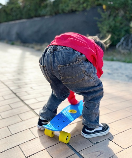 NESTA BRAND(ネスタブランド)の「NESTA KIDS(ネスタキッズ) / イージーデニムパンツ(デニムパンツ・キッズ・ブルー/ブラック・120/100/130/110/90)」の6枚目の写真