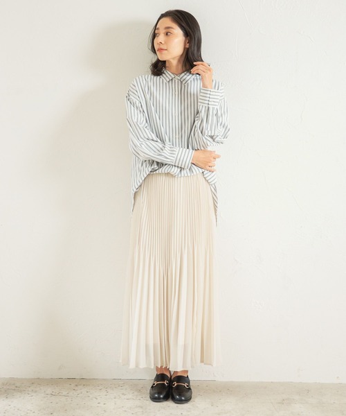 LEPSIM（レプシィム）の「ランダムヘンカプリーツスカート　259010（スカート・レディース・キナリ/ブルー/ブラック・FREE）」の7枚目の写真