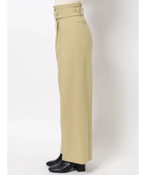 MURUA(ムルーア)の「ハイウエストタックワイドパンツ(スラックス・レディース・イエロー/ブラック/アイボリー・2/1)」の15枚目の写真