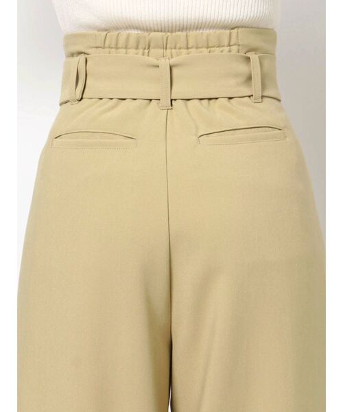 MURUA(ムルーア)の「ハイウエストタックワイドパンツ(スラックス・レディース・イエロー/ブラック/アイボリー・2/1)」の18枚目の写真