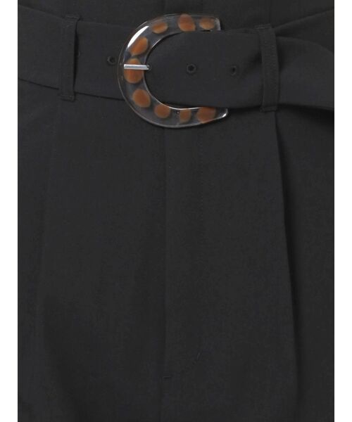 MURUA(ムルーア)の「ハイウエストタックワイドパンツ(スラックス・レディース・イエロー/ブラック/アイボリー・2/1)」の21枚目の写真