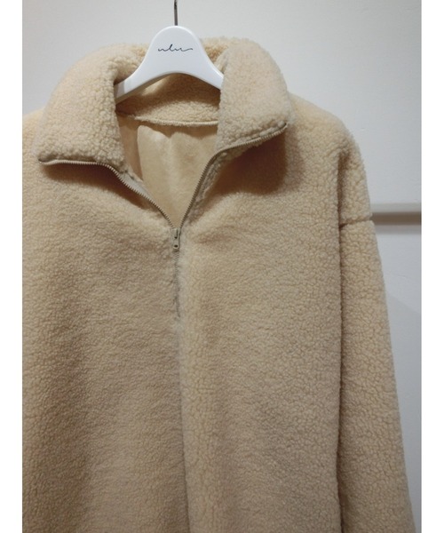 ulu（ウル）の「High neck boa zip pullover（その他トップス・レディース・アイボリー・FREE）」の6枚目の写真