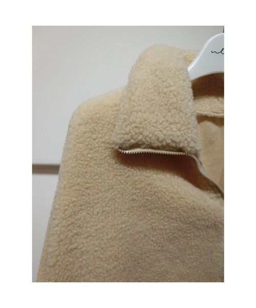ulu（ウル）の「High neck boa zip pullover（その他トップス・レディース・アイボリー・FREE）」の7枚目の写真