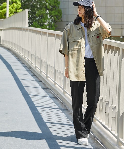 Dickies/ディッキーズ ロゴワッペンジャージーセンタータック