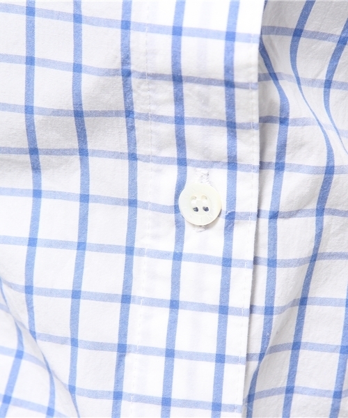 ESTNATION（エストネーション）の「ESTNATION チェックシャツ（シャツ/ブラウス・レディース・ブルー/ホワイト/カリビアンブルー/ダークインディゴブルー/シャーベット・38/36）」の17枚目の写真