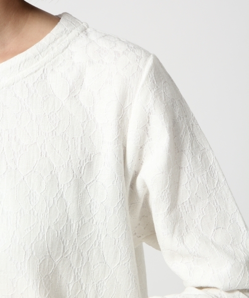 LEPSIM（レプシィム）の「ボンディングAラインワンピース　560063（ワンピース・レディース・アイボリー/グレー/ネイビー・MEDIUM/LARGE）」の12枚目の写真