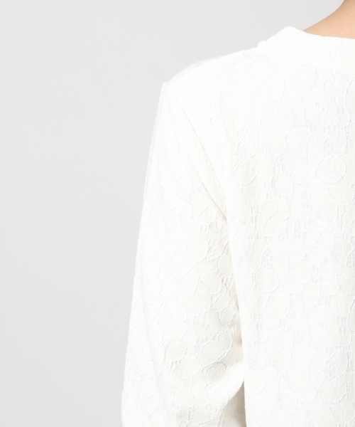 LEPSIM（レプシィム）の「ボンディングAラインワンピース　560063（ワンピース・レディース・アイボリー/グレー/ネイビー・MEDIUM/LARGE）」の9枚目の写真