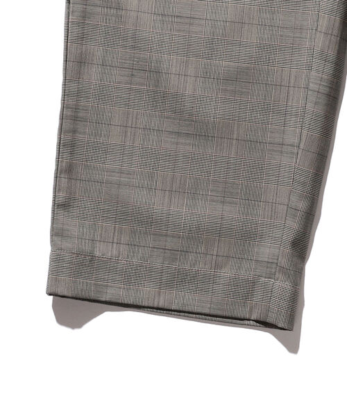 BEAMS PLUS（ビームスプラス）の「BEAMS PLUS / トロピカルウール チェック ドローストリング トラウザーズ（スラックス・メンズ・グレー系その他/ブラウン系その他・S/L/XL/M）」の12枚目の写真