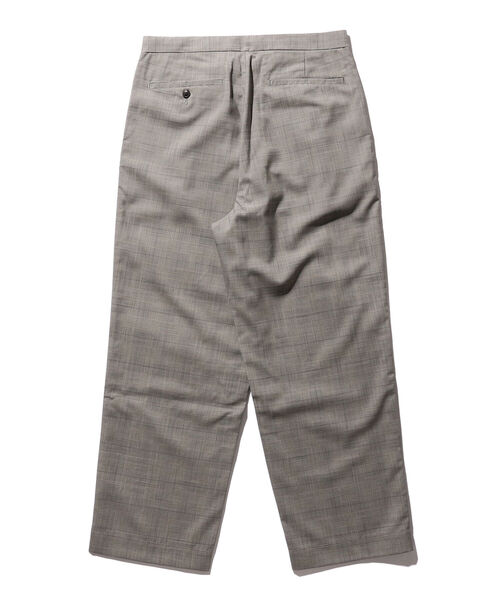 BEAMS PLUS（ビームスプラス）の「BEAMS PLUS / トロピカルウール チェック ドローストリング トラウザーズ（スラックス・メンズ・グレー系その他/ブラウン系その他・S/L/XL/M）」の15枚目の写真
