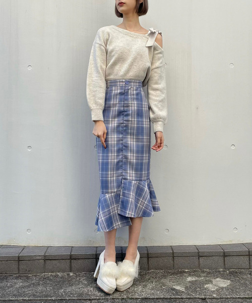 TITTY&CO.(ティティーアンドコー)の「イレヘムマーメイドスカート(スカート・レディース・インディゴブルー/ライトブルー・MEDIUM/SMALL)」の10枚目の写真