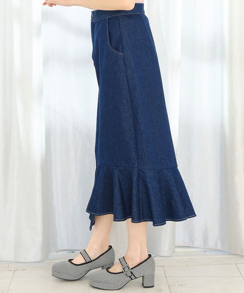 TITTY&CO.(ティティーアンドコー)の「イレヘムマーメイドスカート(スカート・レディース・インディゴブルー/ライトブルー・MEDIUM/SMALL)」の5枚目の写真