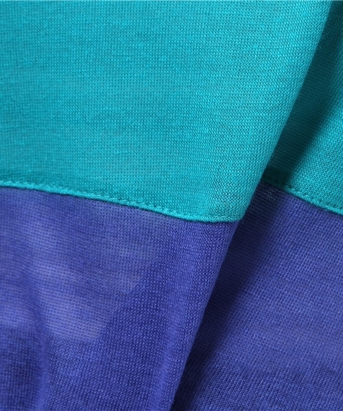 チャイハネ（チャイハネ）の「【チャイハネ】ティオン バイカラートップ（Tシャツ/カットソー・レディース・ターコイズブルー/レッド/グレー・FREE）」の14枚目の写真