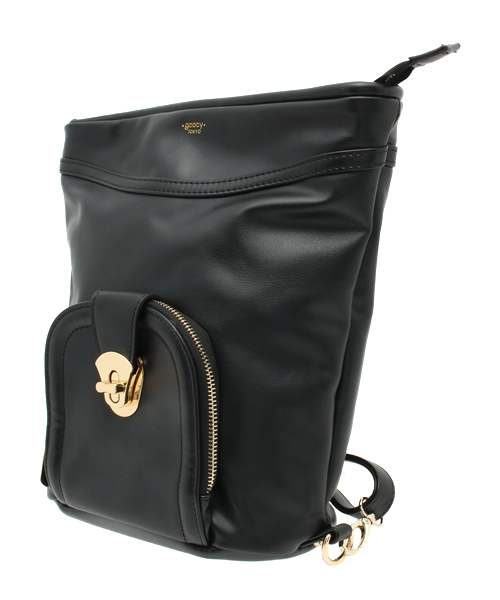 OUTLET（アウトレット）の「【goocy】3WAYリュックショルダーBag（ショルダーバッグ・レディース・ブラック/アイボリー・FREE）」の3枚目の写真