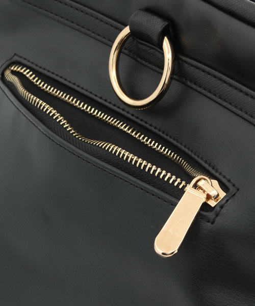OUTLET（アウトレット）の「【goocy】3WAYリュックショルダーBag（ショルダーバッグ・レディース・ブラック/アイボリー・FREE）」の13枚目の写真