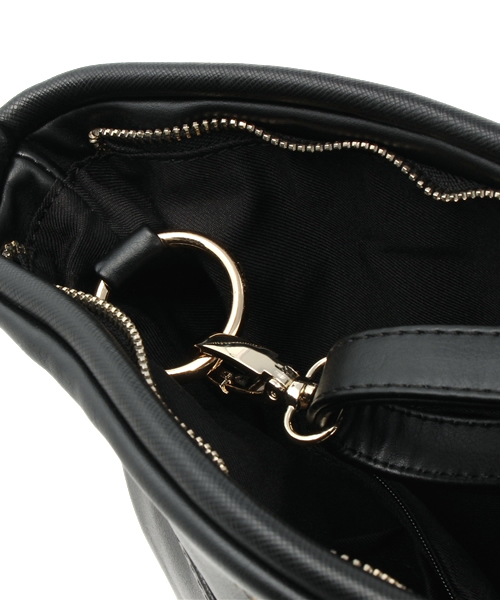 OUTLET（アウトレット）の「【goocy】3WAYリュックショルダーBag（ショルダーバッグ・レディース・ブラック/アイボリー・FREE）」の14枚目の写真