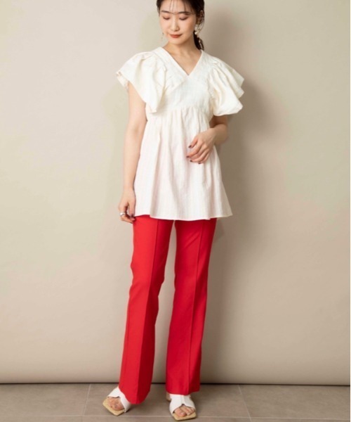 LILY BROWN（リリーブラウン）の「ストレッチツイルパンツ（その他パンツ・レディース・レッド/ブルー/グリーン・1/0）」の13枚目の写真