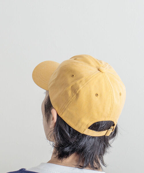 GLOSTER（グロスター）の「【GLOSTER/グロスター】WASHED ENBROIDERY CAP ウォッシュド刺繍キャップ（キャップ・メンズ・ベージュ/グリーン/ピンク/イエロー/ブラック・FREE）」の6枚目の写真