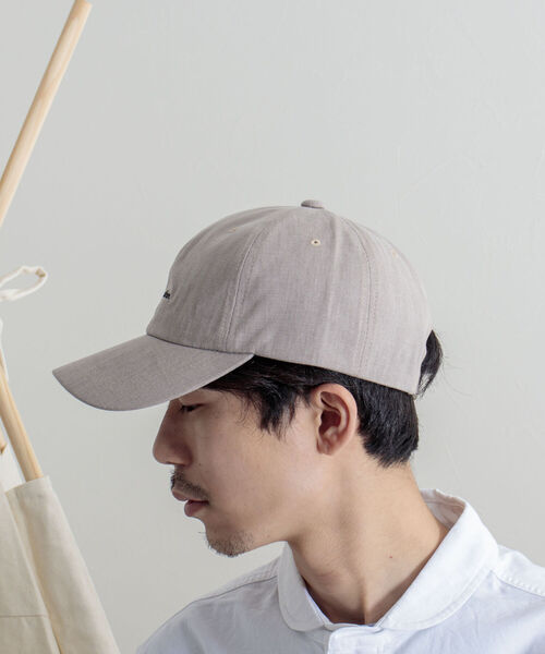 GLOSTER（グロスター）の「【GLOSTER/グロスター】WASHED ENBROIDERY CAP ウォッシュド刺繍キャップ（キャップ・メンズ・ベージュ/グリーン/ピンク/イエロー/ブラック・FREE）」の7枚目の写真