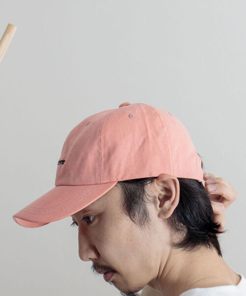 GLOSTER（グロスター）の「【GLOSTER/グロスター】WASHED ENBROIDERY CAP ウォッシュド刺繍キャップ（キャップ・メンズ・ベージュ/グリーン/ピンク/イエロー/ブラック・FREE）」の14枚目の写真