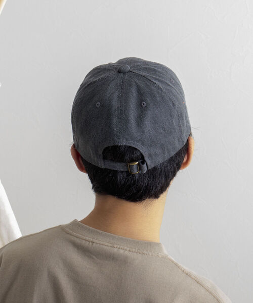 GLOSTER（グロスター）の「【GLOSTER/グロスター】WASHED ENBROIDERY CAP ウォッシュド刺繍キャップ（キャップ・メンズ・ベージュ/グリーン/ピンク/イエロー/ブラック・FREE）」の15枚目の写真