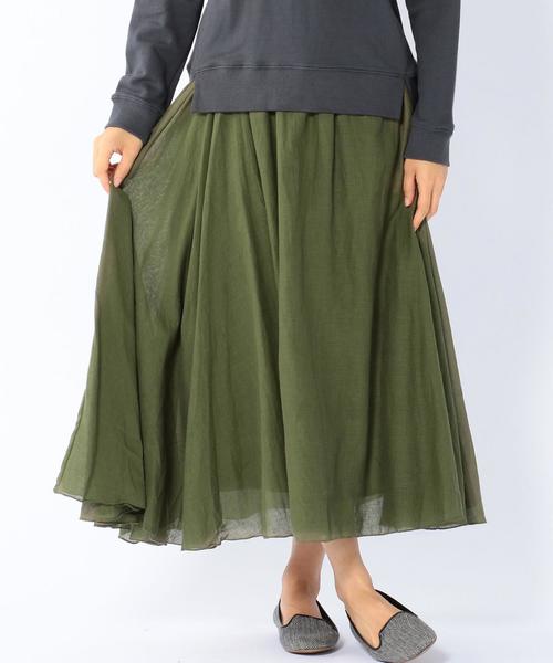 coen（コーエン）の「【Market】ボリュームギャザースカート（スカート・レディース・ホワイト/ネイビー/ブラウン/オフホワイト/オリーブ・FREE）」の5枚目の写真