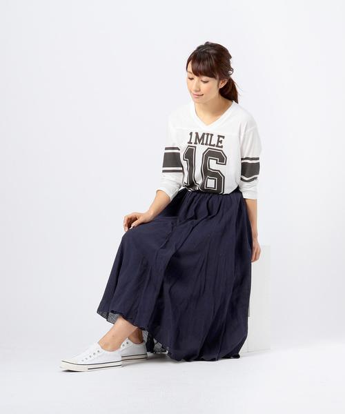 coen（コーエン）の「【Market】ボリュームギャザースカート（スカート・レディース・ホワイト/ネイビー/ブラウン/オフホワイト/オリーブ・FREE）」の15枚目の写真