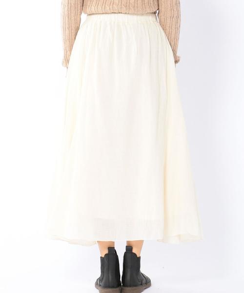 coen（コーエン）の「【Market】ボリュームギャザースカート（スカート・レディース・ホワイト/ネイビー/ブラウン/オフホワイト/オリーブ・FREE）」の10枚目の写真