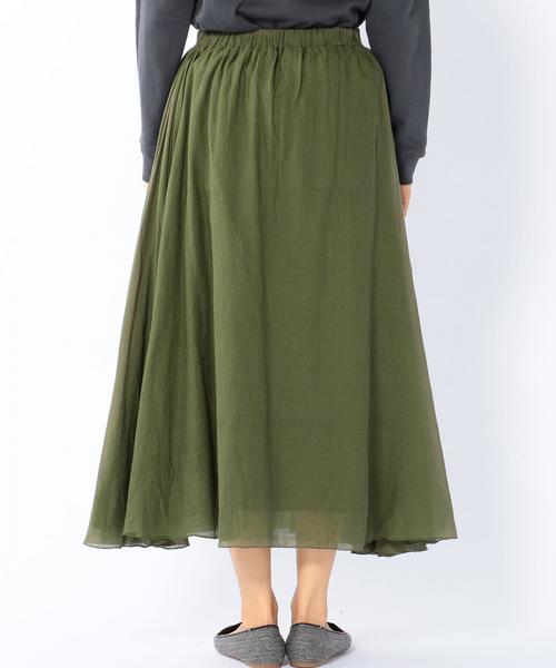 coen（コーエン）の「【Market】ボリュームギャザースカート（スカート・レディース・ホワイト/ネイビー/ブラウン/オフホワイト/オリーブ・FREE）」の6枚目の写真