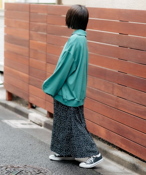 DuKKah（デュカ）の「Dukkah/【低身長向け】ハーフジップ刺繍スウェット（スウェット・レディース・レッド/グリーン/スミクロ・X-SMALL）」の15枚目の写真