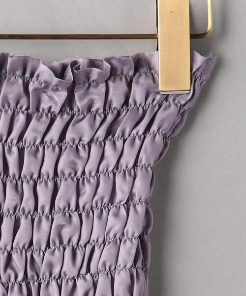 PROVOKE （プロヴォーク）の「＜provoke＞シャーリング ベアトップ -ウォッシャブル-（チューブトップ・レディース・ブラック/ライラック・FREE）」の6枚目の写真