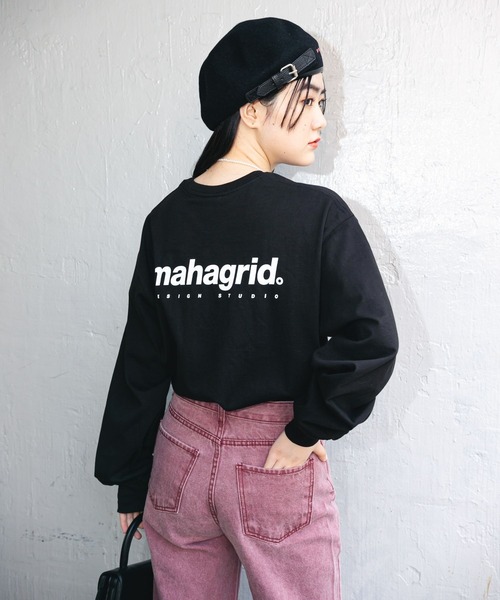 MAHAGRID（マハグリッド）の「【UNISEX】MAHAGRID／ORIGIN LOGO 長袖Tシャツ　2275149（Tシャツ/カットソー・レディース・ホワイト/ブラック/パープル/ブルー・SMALL/MEDIUM/LARGE）」の3枚目の写真