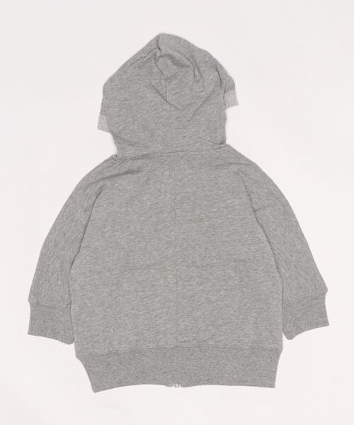 b・ROOM（ビールーム）の「ドルマンシルエットZIPパーカ（パーカー・キッズ・ベージュ/トップグレー/パープル・110cm/90cm/100cm/130cm/120cm）」の4枚目の写真