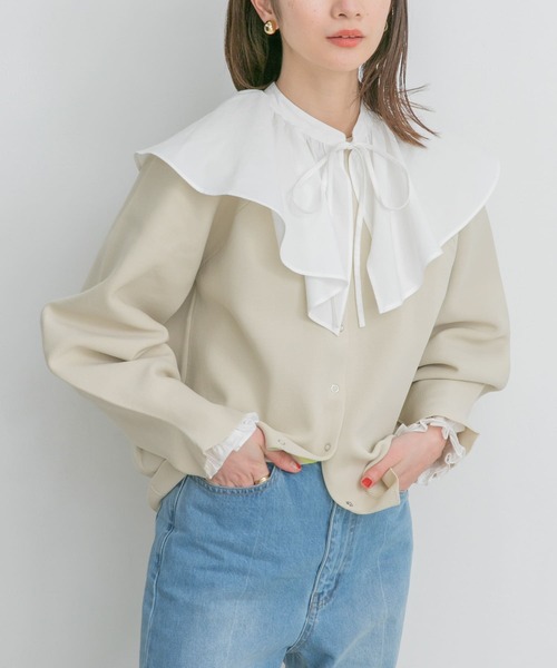 KBF（ケイビーエフ）の「ボリュームスリーブ付け襟（シャツ/ブラウス・レディース・オフホワイト・ONE）」の3枚目の写真