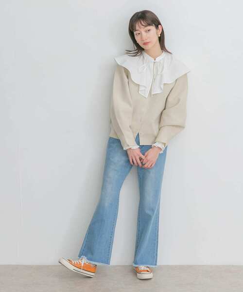 KBF（ケイビーエフ）の「ボリュームスリーブ付け襟（シャツ/ブラウス・レディース・オフホワイト・ONE）」の5枚目の写真