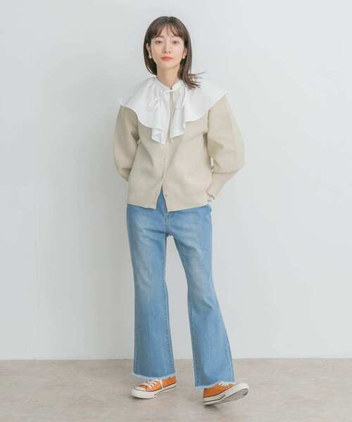 KBF（ケイビーエフ）の「ボリュームスリーブ付け襟（シャツ/ブラウス・レディース・オフホワイト・ONE）」の6枚目の写真