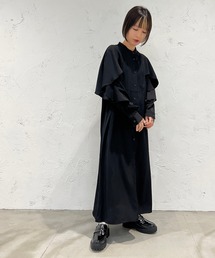 デザインバンドカラーシャツワンピース【ZOZOTOWN限定アイテム】