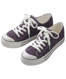 レディース あったかコーデュロイ厚底スニーカー