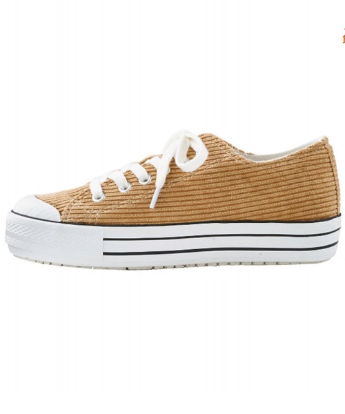 DAY CLOSET（デイ クローゼット）の「レディース あったかコーデュロイ厚底スニーカー（スニーカー・レディース・グレー/パープル/ベージュ・24.5cm/23.0cm/22.5cm/24.0cm/23.5cm）」の7枚目の写真