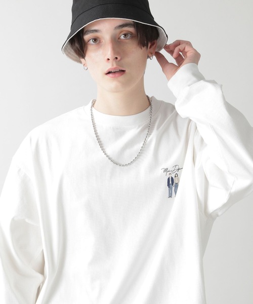 RAGEBLUE（レイジブルー）の「テンジク刺繍ロンT/270781（Tシャツ/カットソー・メンズ・ホワイト/ブラック/ベージュ/ライトグリーン・MEDIUM/LARGE）」の10枚目の写真