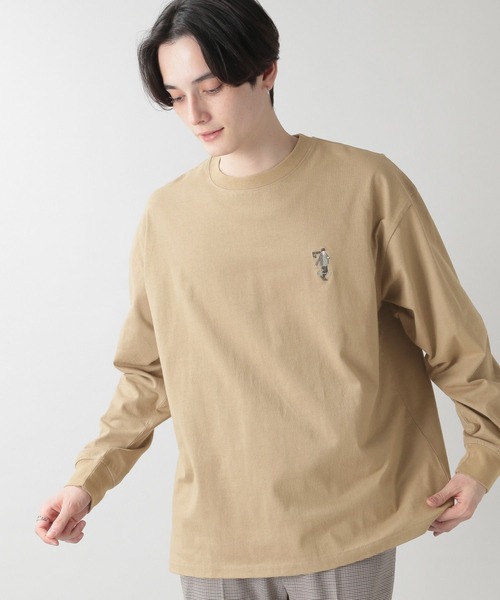 RAGEBLUE（レイジブルー）の「テンジク刺繍ロンT/270781（Tシャツ/カットソー・メンズ・ホワイト/ブラック/ベージュ/ライトグリーン・MEDIUM/LARGE）」の14枚目の写真