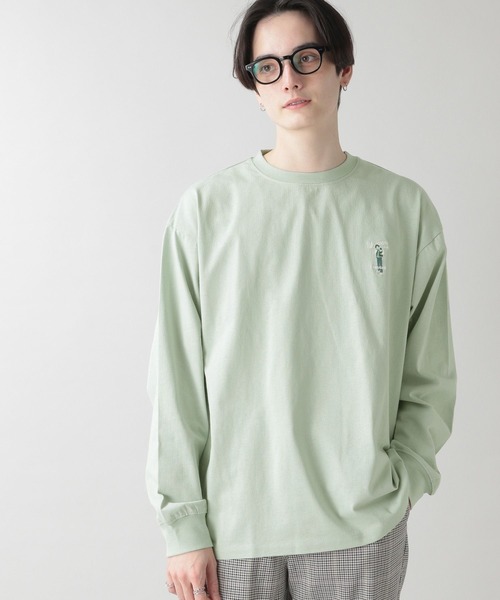 RAGEBLUE（レイジブルー）の「テンジク刺繍ロンT/270781（Tシャツ/カットソー・メンズ・ホワイト/ブラック/ベージュ/ライトグリーン・MEDIUM/LARGE）」の16枚目の写真