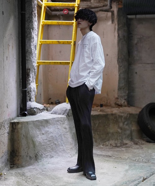 G.O.C（ジーオーシー）の「プリーツ イージー スラックス パンツ（スラックス・メンズ・ホワイト/ブラック/ベージュ/ブラウン/グリーン/ブラック系その他/ブラック系その他2・MEDIUM/LARGE）」の11枚目の写真