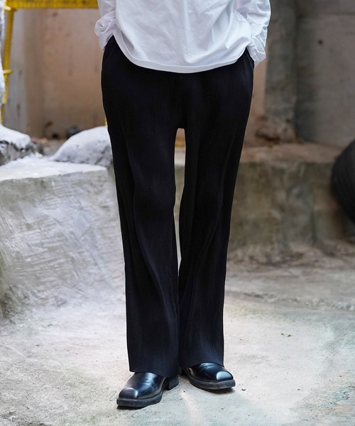 G.O.C（ジーオーシー）の「プリーツ イージー スラックス パンツ（スラックス・メンズ・ホワイト/ブラック/ベージュ/ブラウン/グリーン/ブラック系その他/ブラック系その他2・MEDIUM/LARGE）」の12枚目の写真