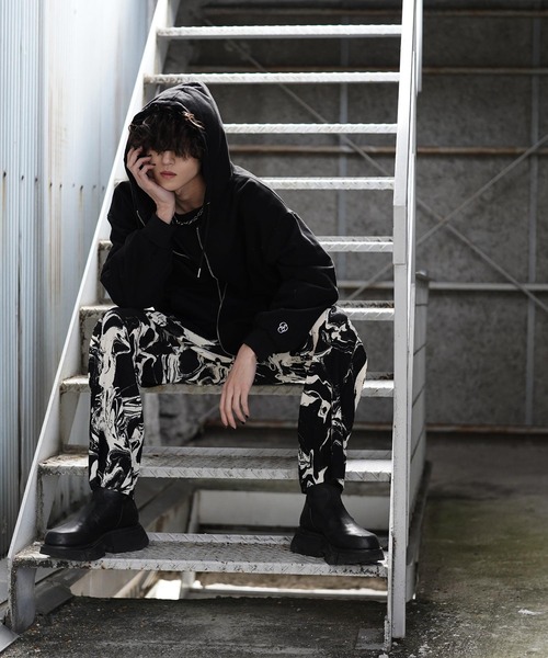 G.O.C（ジーオーシー）の「プリーツ イージー スラックス パンツ（スラックス・メンズ・ホワイト/ブラック/ベージュ/ブラウン/グリーン/ブラック系その他/ブラック系その他2・MEDIUM/LARGE）」の15枚目の写真