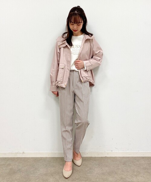 grove（グローブ）の「◆MYBESTPANTSギンガムチェックイージーケアーテーパードパンツ（その他パンツ・レディース・ブラック系1/ライトグリーン系1/ブラウン系その他3・01/03/04/02/05）」の22枚目の写真