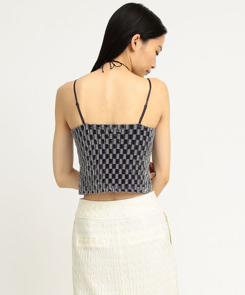 Ray BEAMS（レイビームス）の「Ray BEAMS / オパール チェック キャミ（キャミソール・レディース・オリーブ/オレンジ・ONE SIZE）」の11枚目の写真