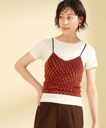 Ray BEAMS | Ray BEAMS / オパール チェック キャミ(キャミソール)